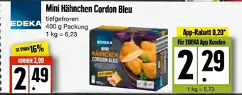 Edeka Frischemarkt Mini Hähnchen Cordon Bleu 400g Angebot