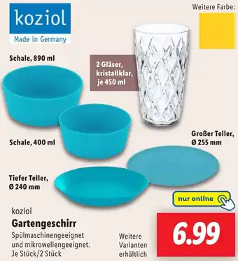 Lidl koziol Gartengeschirr Angebot