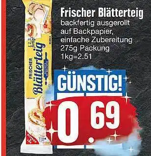 Edeka Frischer Blätterteig Angebot