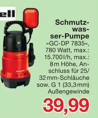 Jawoll Schmutzwasser-Pumpe Angebot