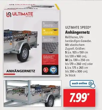 Lidl ULTIMATE SPEED Anhängernetz Angebot