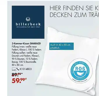 Galeria 3-Kammer-Kissen SMARAGD Angebot