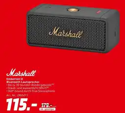 MediaMarkt Marshall Bluetooth-Lautsprecher Emberton II Angebot
