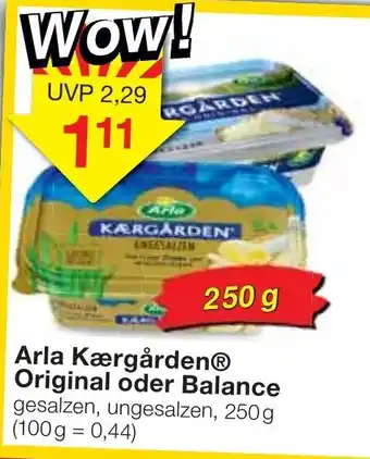 Jawoll Arla Kaergarden Original oder Balance 250g Angebot