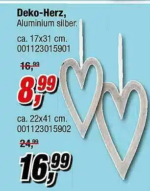 Opti Wohnwelt Deko Herz Angebot