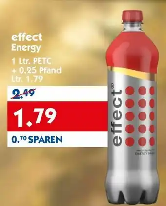 Hol'ab Getränkemarkt effect Energy 1 Ltr. PETC + 0.25 Pfand Ltr. 1,79 Angebot