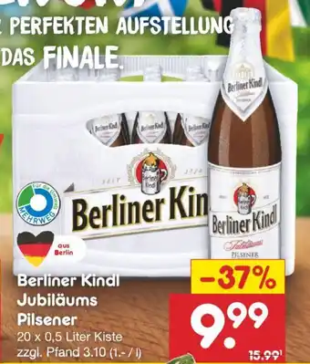 Netto Marken-Discount Berliner Kindl Pilsener 20 x 0,5 Liter Kiste Angebot