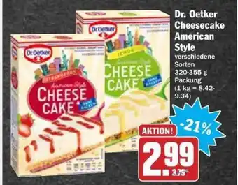 dodenhof Dr. Oetker Cheesecake American Style 320-355g Angebot