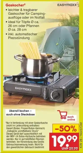 Netto Marken-Discount Gaskocher Angebot