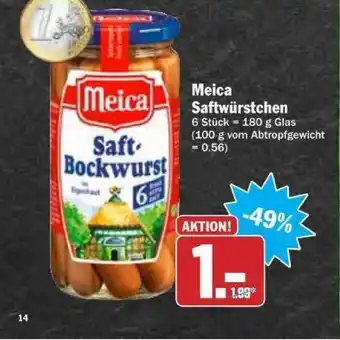 dodenhof Meica Saftwürstchen 180g Angebot