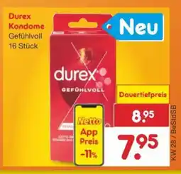 Netto Marken-Discount Durex Kondome Gefühlvoll 16 Stück Angebot