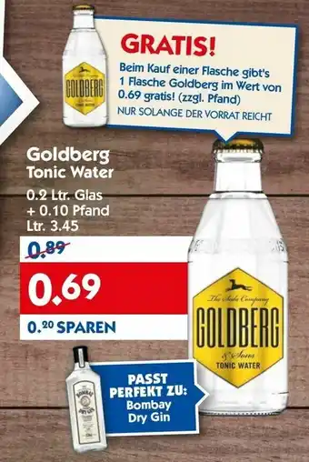 Hol'ab Getränkemarkt Goldberg Tonic Water Ltr. 3.45 Angebot