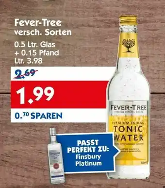 Hol'ab Getränkemarkt Fever-Tree versch. Sorten 3.98 Ltr. Angebot