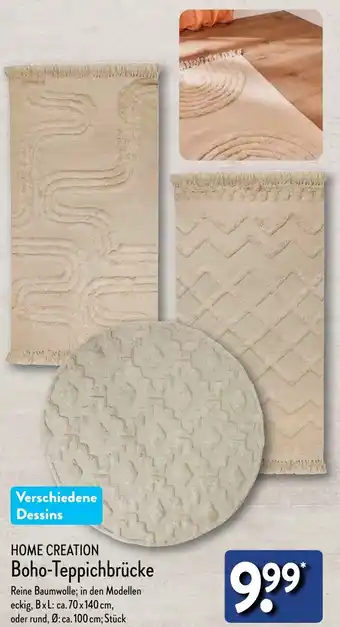 Aldi Nord HOME CREATION Boho-Teppichbrücke Angebot