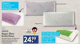 Aldi Nord NOVITESSE Noppen/Klima Komfort-Kissen Angebot