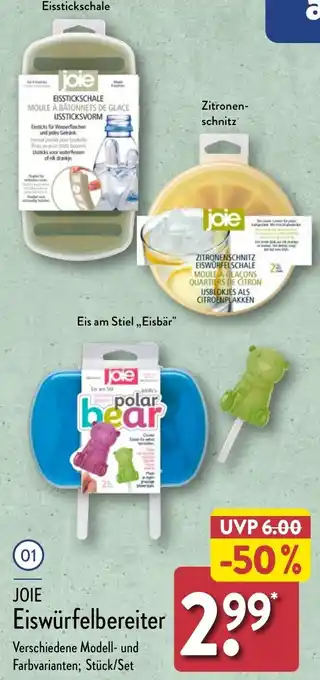 Aldi Nord JOIE Eiswürfelbereiter Angebot