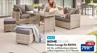 Aldi Nord HOME DELUXE Rattan Lounge Set BAHIA Angebot