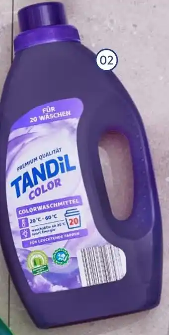 Aldi Nord TANDIL Colorwaschmittel flüssig 1,1 L Flasche Angebot