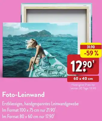 Aldi Nord Foto-Leinwand Angebot