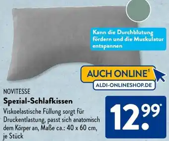 Aldi Süd NOVITESSE Spezial-Schlafkissen Angebot