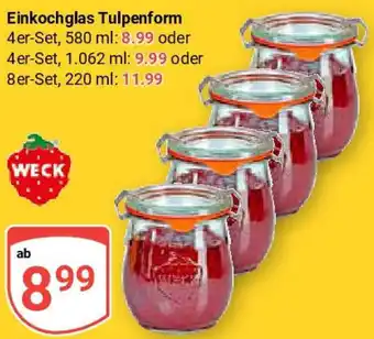 Globus WECK Einkochglas Tulpenform Angebot