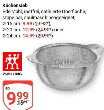 Globus ZWILLING Küchensieb Angebot