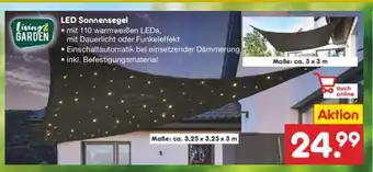 Netto Marken-Discount Living& GARDEN LED Sonnensegel Angebot