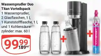 Globus Wassersprudler Duo Titan Vorteilspack Angebot