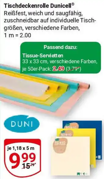 Globus DUNI Tischdeckenrolle Dunicell Angebot