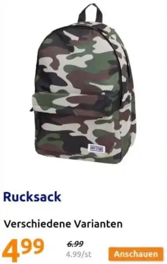 Action Rucksack Angebot