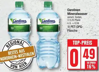 Edeka Carolinen Mineralwasser 1 L Angebot