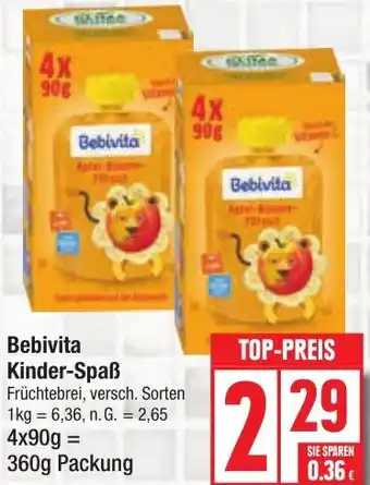 Edeka Bebivita Kinder-Spaß 360g Packung Angebot