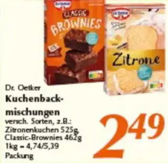 inkoop Dr. Oetker Kuchenbackmischungen Angebot