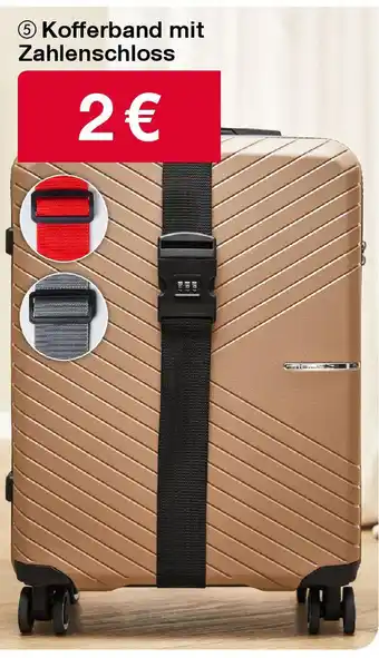 Woolworth Kofferband mit Zahlenschloss Angebot
