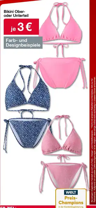 Woolworth Bikini Ober- oder Unterteil Angebot