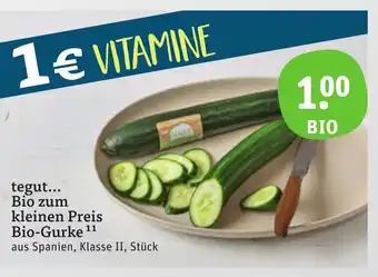 tegut Bio-Gurke Angebot