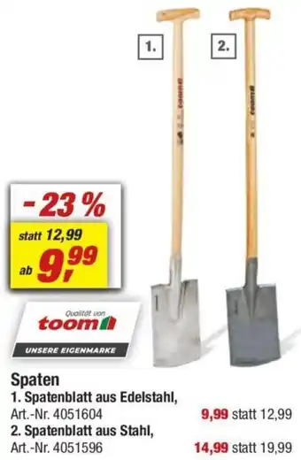toom Baumarkt Spaten Angebot