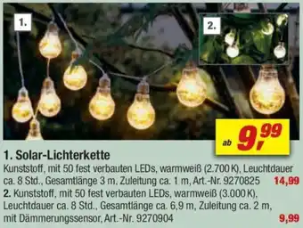 toom Baumarkt Solar-Lichterkette Angebot