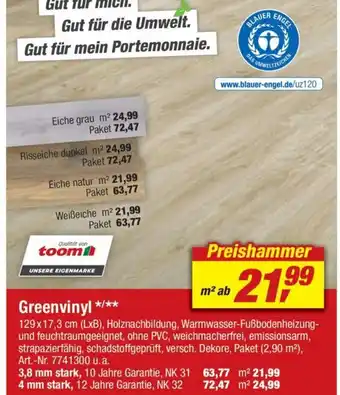 toom Baumarkt Greenvinyl Angebot