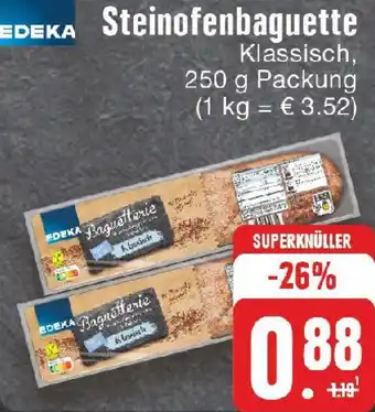 Edeka EDEKA Steinofenbaguette 250 g Packung Angebot
