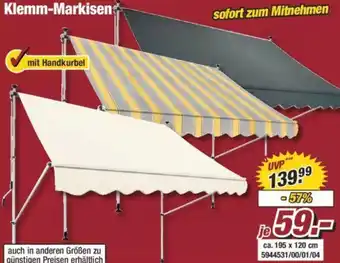 Poco Klemm-Markisen Angebot