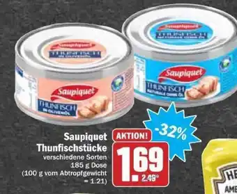 dodenhof Saupiquet Thunfischstücke 185g Dose Angebot