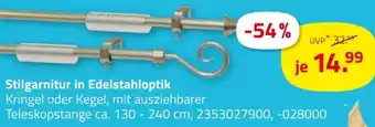 ROLLER Stilgarnitur in Edelstahloptik Angebot