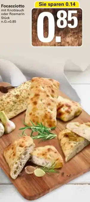 WEZ Focacciotto Angebot
