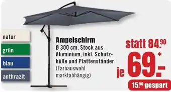 B1 Discount Baumarkt Ampelschirm Angebot