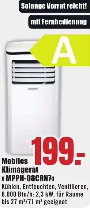 B1 Discount Baumarkt Mobiles Klimagerat MPPH-08CRN7 Angebot