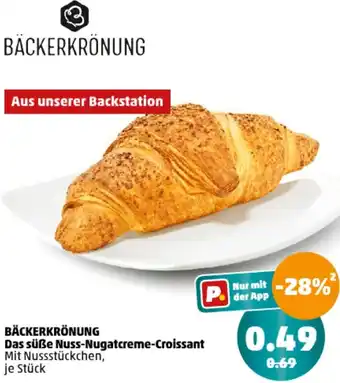PENNY BÄCKERKRÖNUNG Das süße Nuss-Nugatcreme-Croissant Angebot