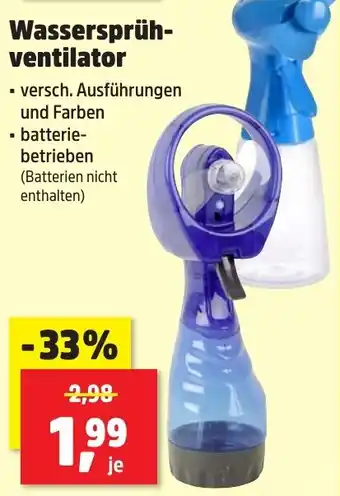Thomas Philipps Wassersprühventilator Angebot