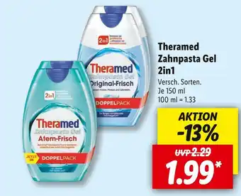 Lidl Theramed zahnpasta gel Angebot