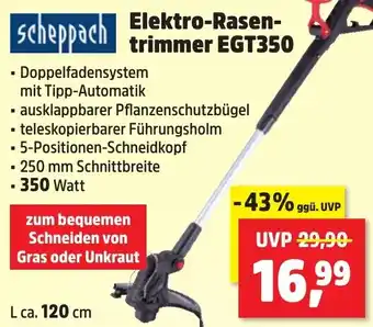 Thomas Philipps Scheppach Elektro-Rasentrimmer EGT350 Angebot